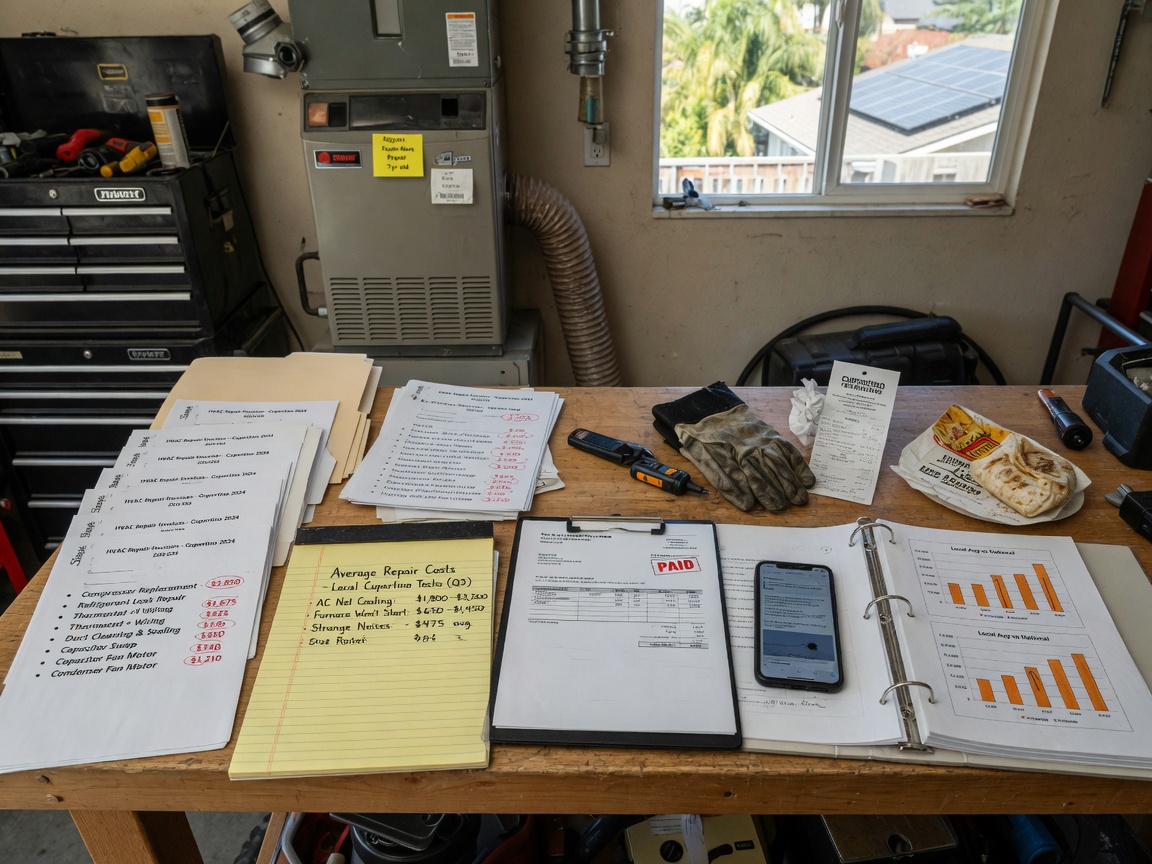 Average Repair Costs for Common HVAC Problems Locally