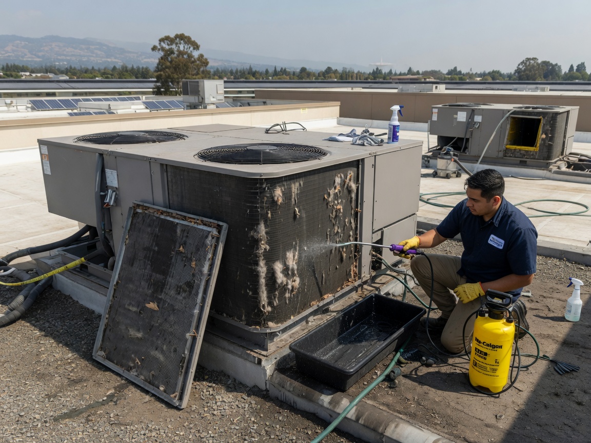 How to Clean Condenser Coils on Rooftop Units