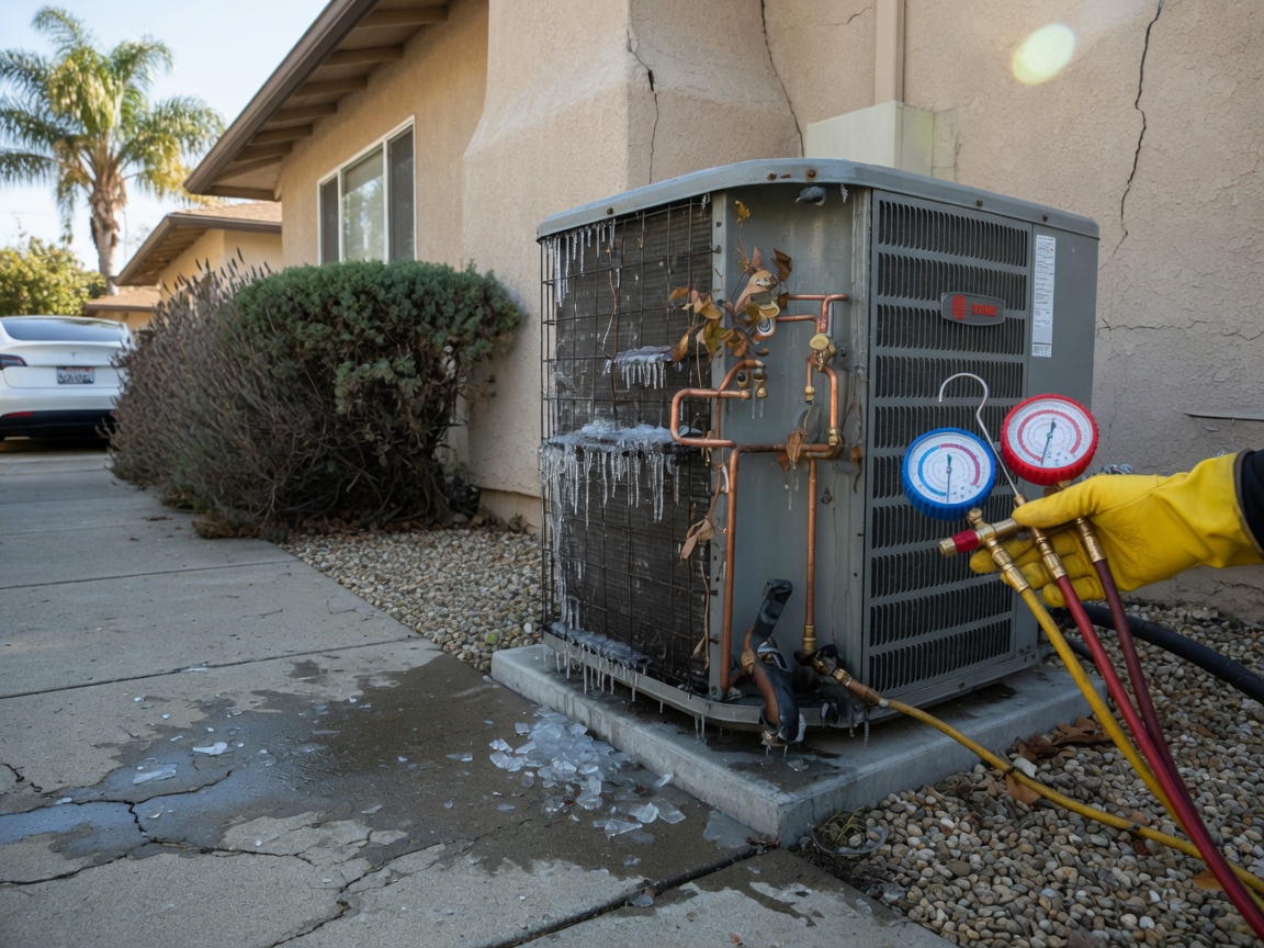 Signs of Low Refrigerant in AC Systems